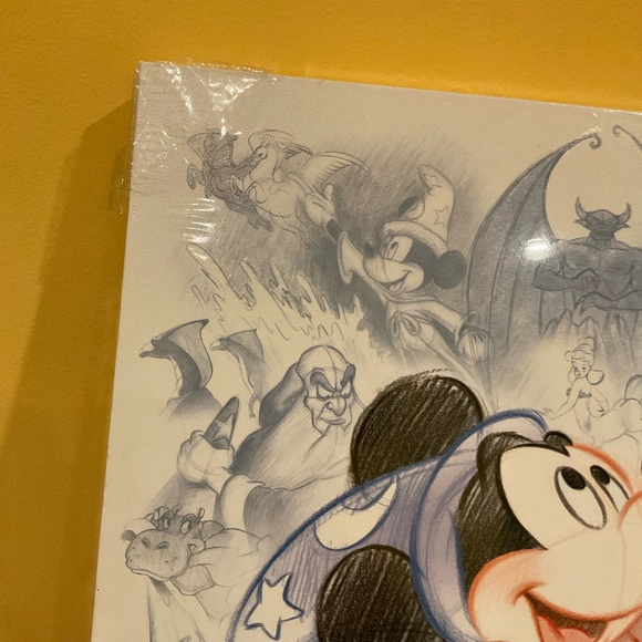 Disney Art Mickey Mouse Fantasia on Canvas Wall Art the Studio Collection NEW - Picture 6 of 15